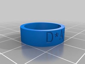 ring - 6 rings customized 3d print model - Mito3D