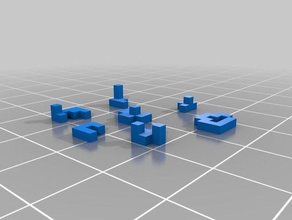 simple pièce de puzzle 3d print model - Mito3D