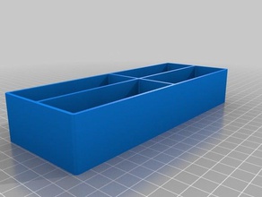 endmill organizer 2x2 thin containers customized 3d print model - Mito3D