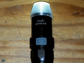 my customized flashlight diffuser cap uc40 sport & outdoors 3d print model - Mito3D