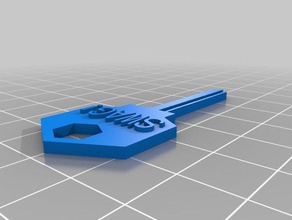 channy's bump key household supplies customized 3d print model - Mito3D