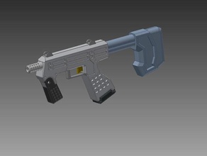 halo pistolet-mitrailleur accessoires de jeu pistolet 3d print model - Mito3D