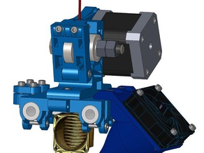 nuovo x-carrello prusa i2 condotto della ventola hot-end e3d v6 Stampante 3d estrusori il dispositivo di raffreddamento dotto hotend estrusore fan 3d print model - Mito3D