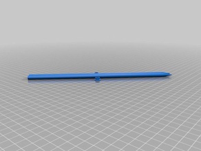 customized knitting needles 6 x 240 household supplies 3d print model - Mito3D