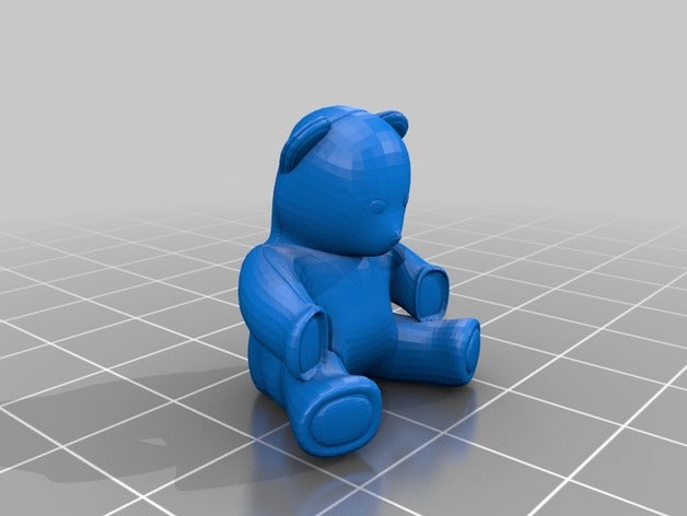 teddy las esculturas oso de peluche juguete 3D print model - Mito3D