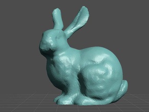 não-suporte-de-coelho A impressão 3d de testes meshmixer coelho estudo suporte ensino 3d print model - Mito3D