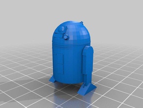 r2d2 Modell Roboter starwars 3d print model - Mito3D