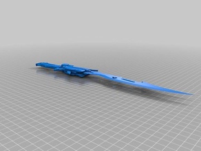 lightning farron's gunblade video games final fantasy 3d print model - Mito3D