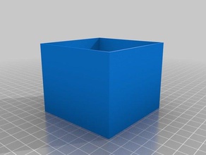 box end parametric 73x73x60x09mm customized 3d print model - Mito3D