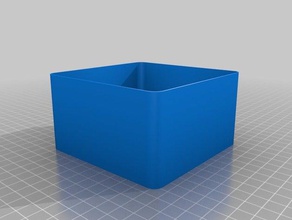 rounded box 108x108x60x09mm containers customized 3d print model - Mito3D