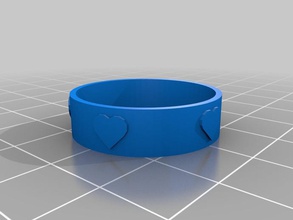 ring generator other jewelery romantic script 3d print model - Mito3D
