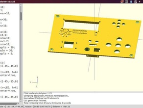 cicese lears cover 3d-drucken box front die vordere Abdeckung openscad opensource tapadera 3d print model - Mito3D