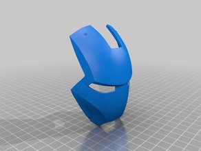iron-man faceplate 3d printing helmet iron ironman man iroon-man 3d print model - Mito3D