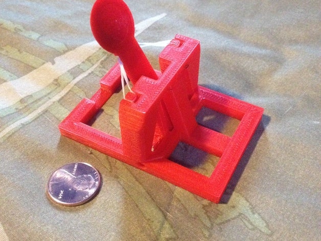 prototype de la catapulte jouets mécaniques Imprimée en 3d petite 3D print model - Mito3D