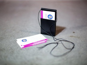 businesscardholderbadge pièces et badges insigne carte de visite 3d print model - Mito3D