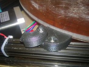 kossel lit de serrage du bras oscillant L'imprimante 3d pièces titulaire verre plaque mini 3d print model - Mito3D