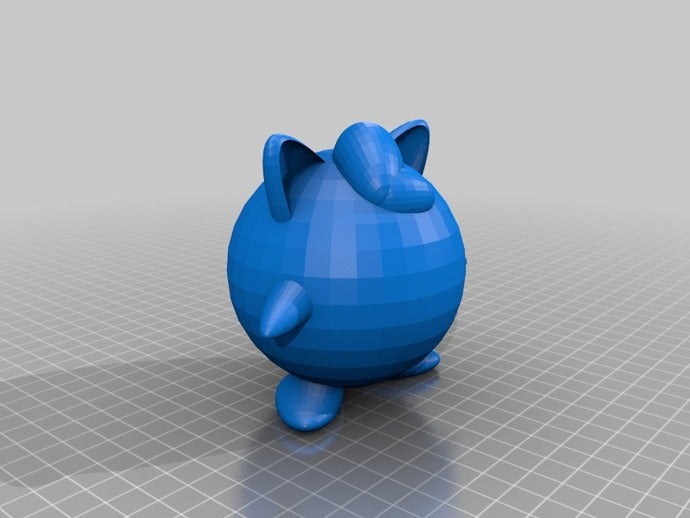 jigglypuff le creature kanto pokemon pokmon 3D print model - Mito3D