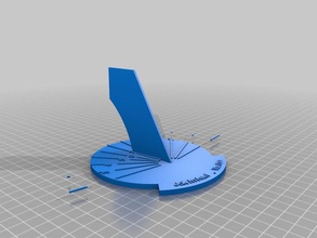 my customized sundial outdoor garden 3d print model - Mito3D