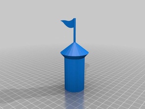 marble run flag cap 3d printing educational fun toy 3d print model - Mito3D