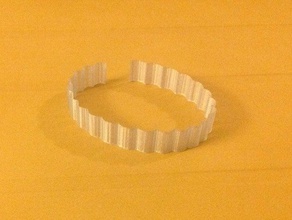 ripple bracelet jewelry 3d print model - Mito3D