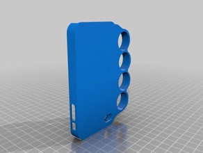 iphone 4 4s knuckle case mobile phone 3d print model - Mito3D