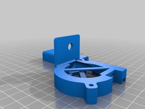 replicator 2 build plate fan mount 3d printer accessories 3d print model - Mito3D