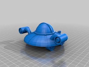 rick morty's spaceship toys & games cartoon network morty space ship 3d print model - Mito3D