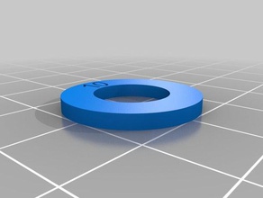 3mm m10 washer parts customized 3d print model - Mito3D