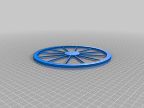 my customized spoked wheel too vehicles 3d print model - Mito3D