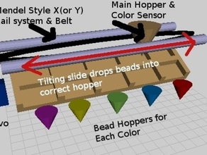perler bead sorter suggestion other 3d part 3d print model - Mito3D