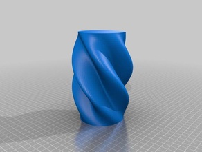 plus de vases, colonnes sinueuses choses math art le conteneur la fleur en spirale vase 3d print model - Mito3D