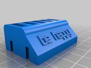 happy usb organization customized 3d print model - Mito3D
