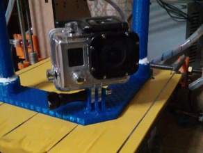 fai da te gopro dual manici la fotocamera di montaggio videocamera mount 3d print model - Mito3D