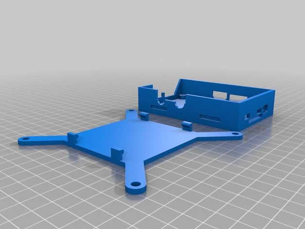 banana pi cuadro vesa titular del 100 x caso caseclip el clip gehause halterung vesa100 3D print model - Mito3D