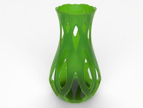 vazatriniks10 decoración enfriar el vaso las flores del jarrón agujero florero 3d print model - Mito3D