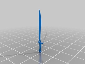 thorin'in kılıcı Yüzüklerin Efendisi sahne 3d print model - Mito3D