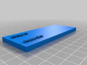 equation name plate customized 3d print model - Mito3D