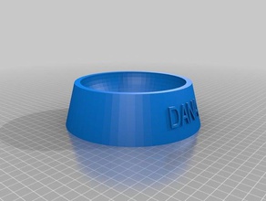 dana dog bowl pets customized 3d print model - Mito3D