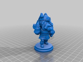 glorten toys & games dwarf fantasy game nfc smartrac 3d print model - Mito3D
