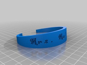 brace yourself mullens bracelets customized 3d print model - Mito3D