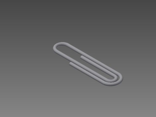 paperclip awesome cool office supplies paperweight 3D print model - Mito3D