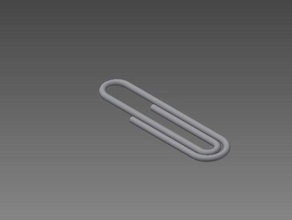 paperclip awesome cool office supplies paperweight 3d print model - Mito3D