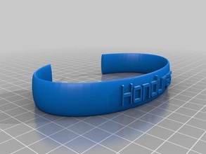 meine angepasste ellipse Nachricht band Armbänder 3d print model - Mito3D