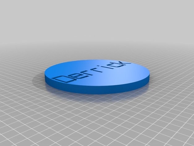 my customized customizeable drink coaster 3d printing 3D print model - Mito3D