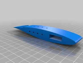 rae2822 aerofólio orifícios do tubo cinta recortes de engenharia 3d print model - Mito3D