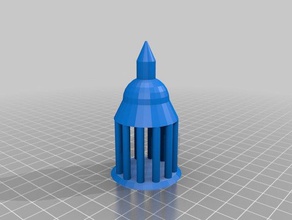 fijo - torre de las columnas cúpula su deseo estructuras edificios columna personalizador la 3d print model - Mito3D