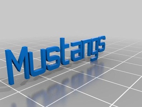 mustangs containers customized 3d print model - Mito3D