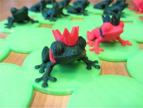 frog checkers games 3d print model - Mito3D