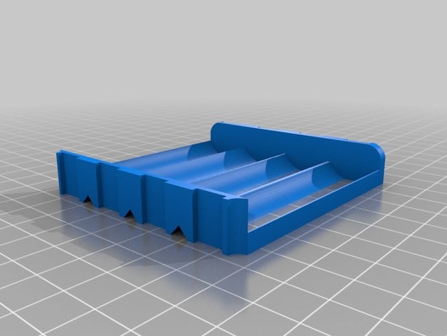 quad 18650 batterie de traîneau titulaire du bac l'électronique 3D print model - Mito3D