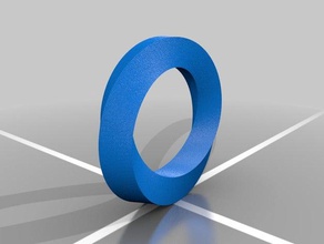 anello di mobius matematica arte 3d print model - Mito3D